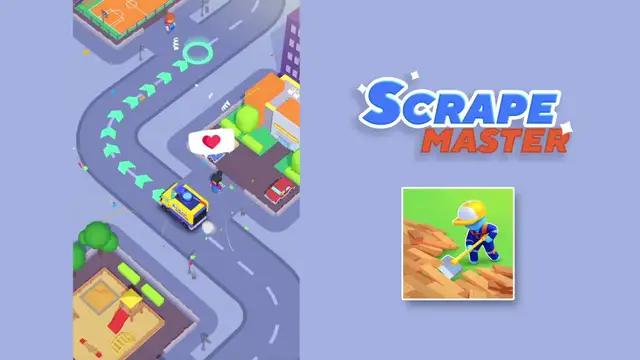 낡은 바닥재 전체 긁어내기