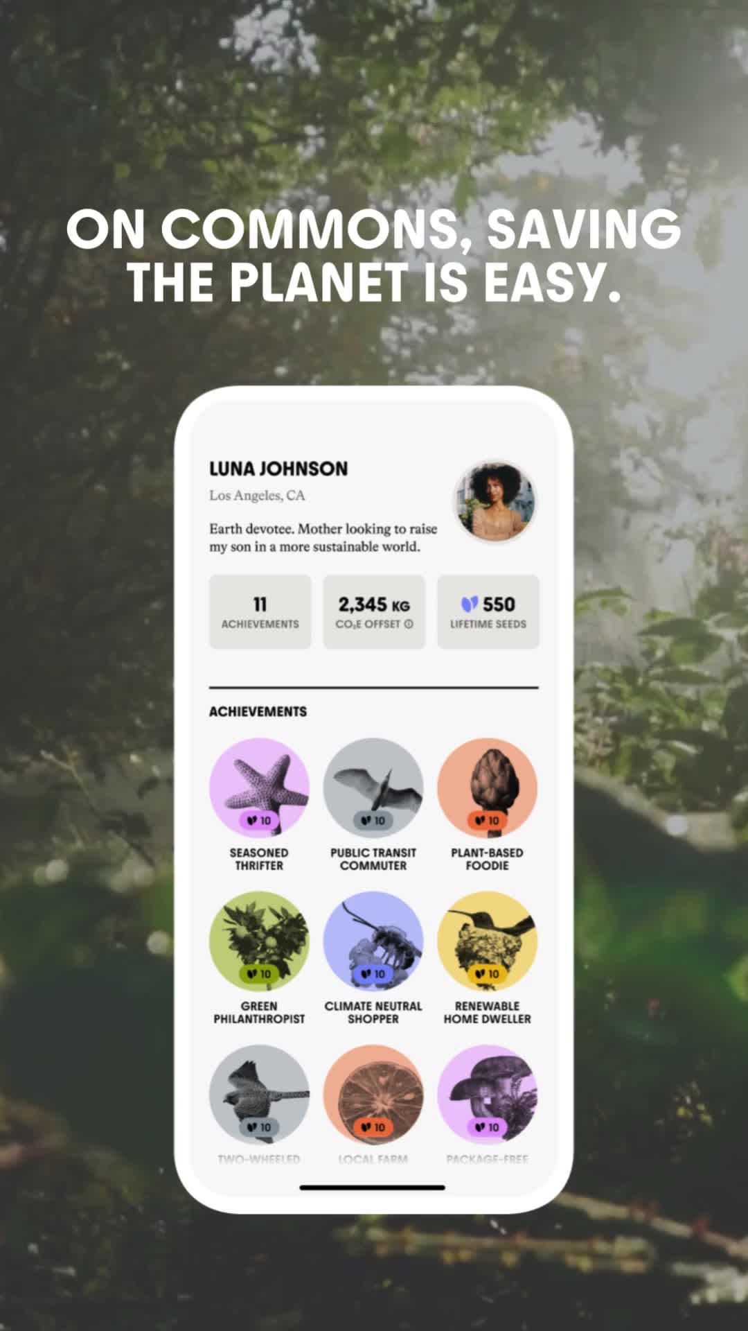 Earn rewards when you spend sustainably