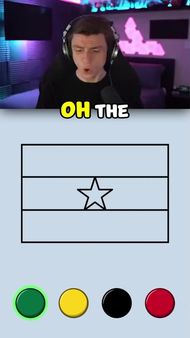 Beautiful and beautiful colors, paint the flag.