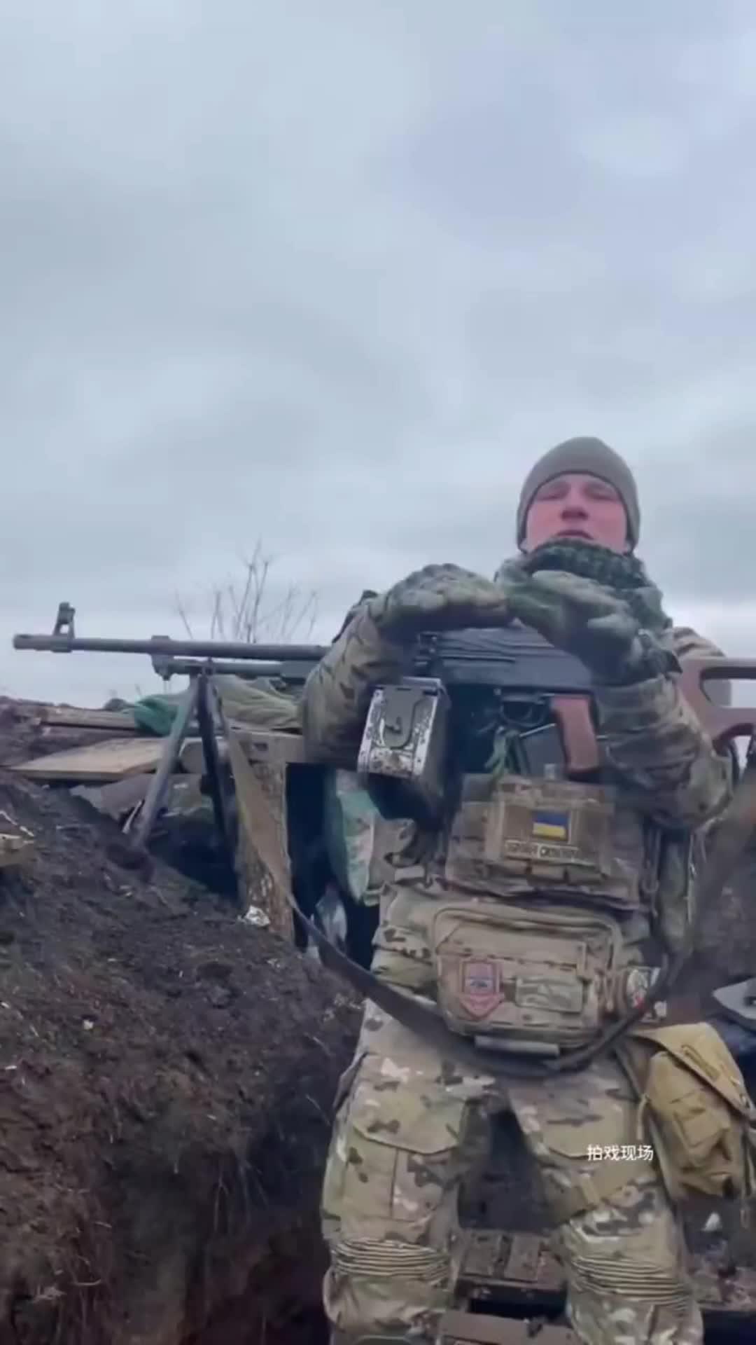 Army commander at battle front