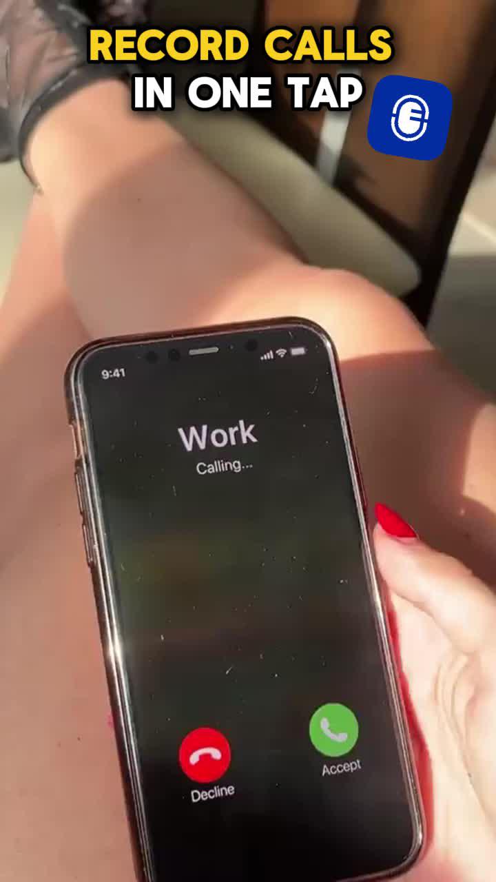 Simply tap to start recording your phone call！