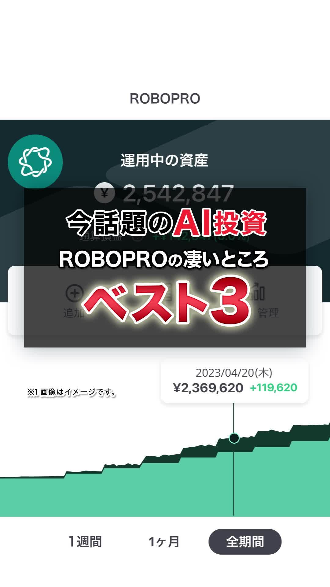 AI×投資。人には難しい判断で様々な相場に対応することが期待できる。AI投資ROBOPRO【SBIグループ】