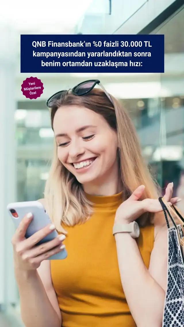 Yeni Müşterilere Özel Faizsiz 30.000 TL Fırsatı QNB Finansbank'ta!