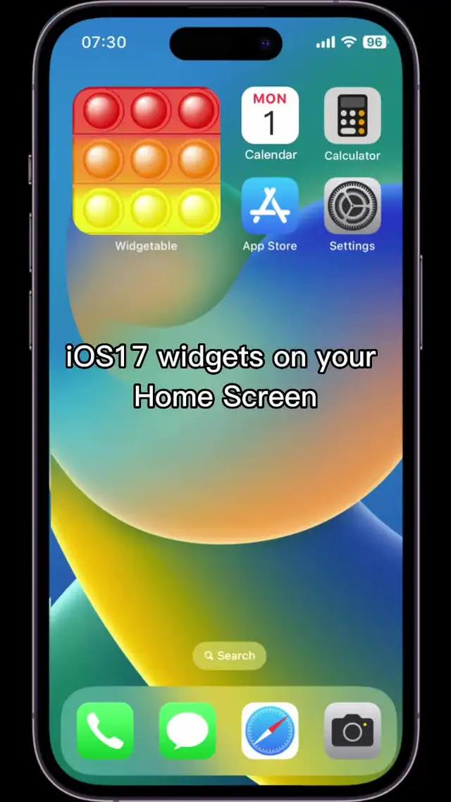 iOS17 widgets on your home screen