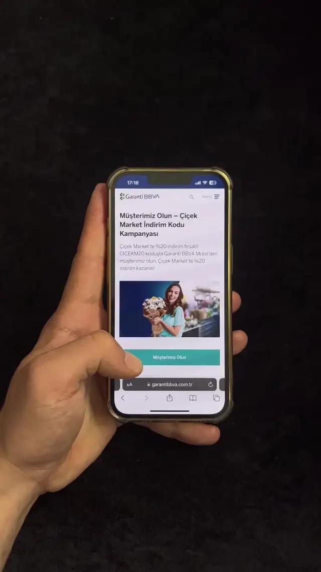 Çiçek Market’te %20 indirim fırsatı! CICEKM20 koduyla Mobil’den müşterimiz olun.