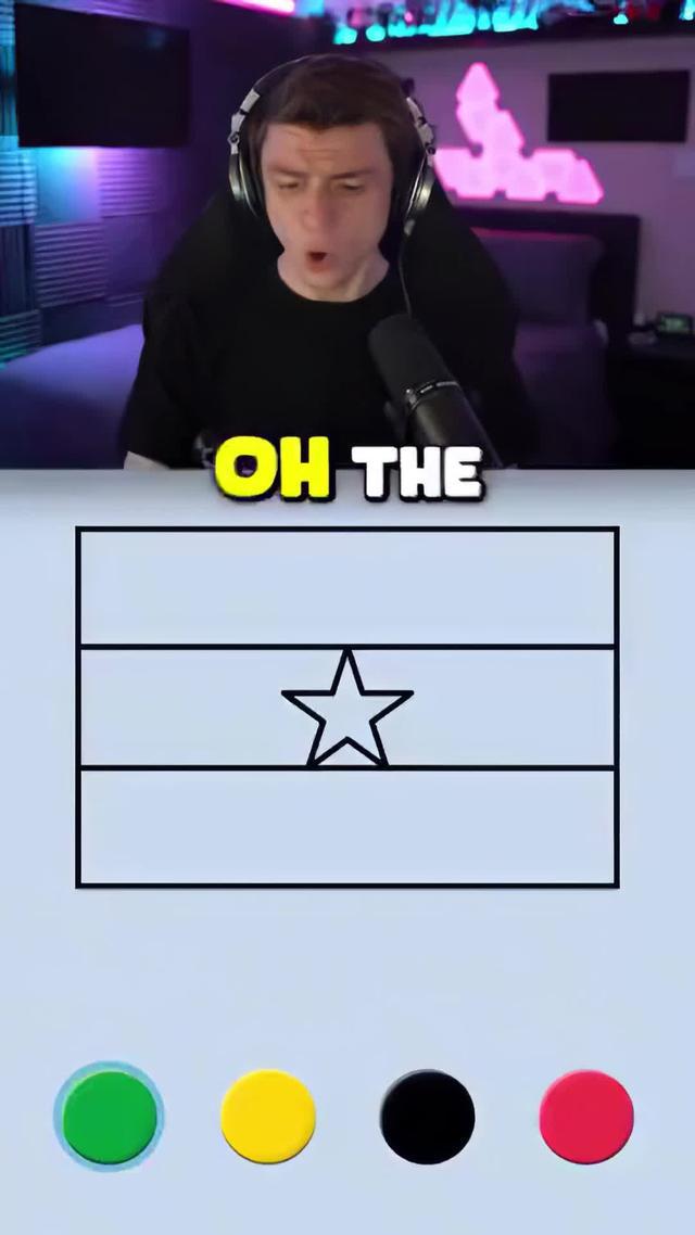 Beautiful and beautiful colors, paint the flag.