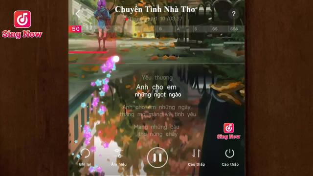 Sự dùng Sing Now chấm điểm thông minh ,  say baybay với  lạc nhịp