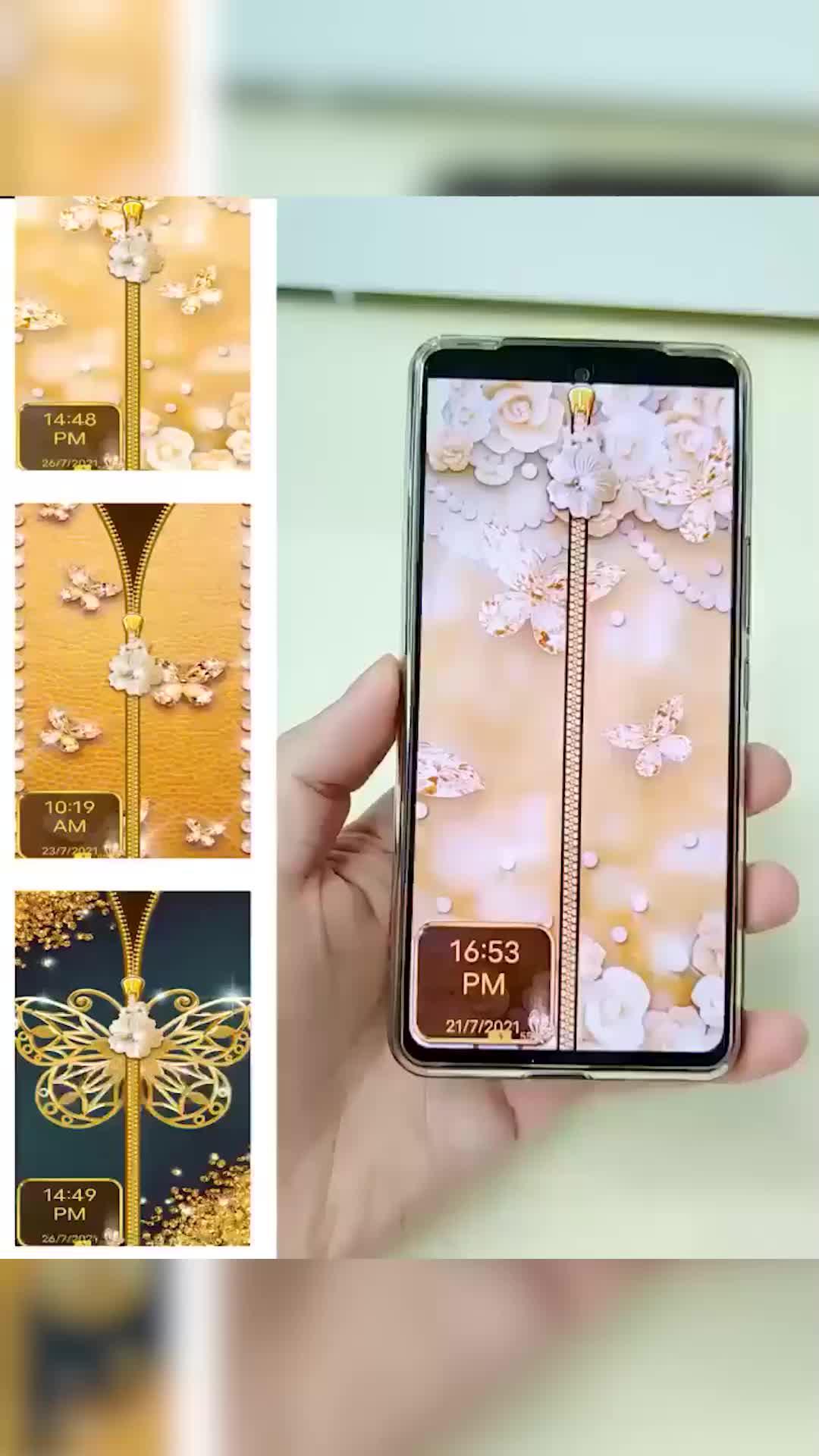 Beautiful wallpapers + secure zipper lock! Personalize your phone with Zipper Lock