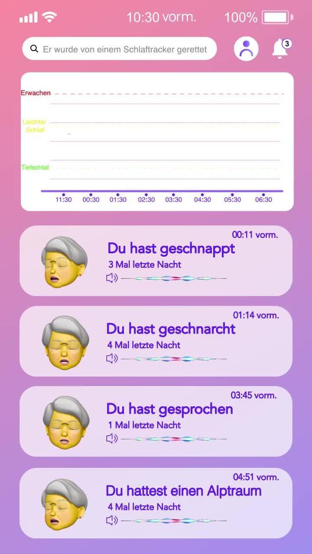 Bekomme eine gute Nachtruhe und lerne deine Muster mit dem Schlaf-Tracker kennen