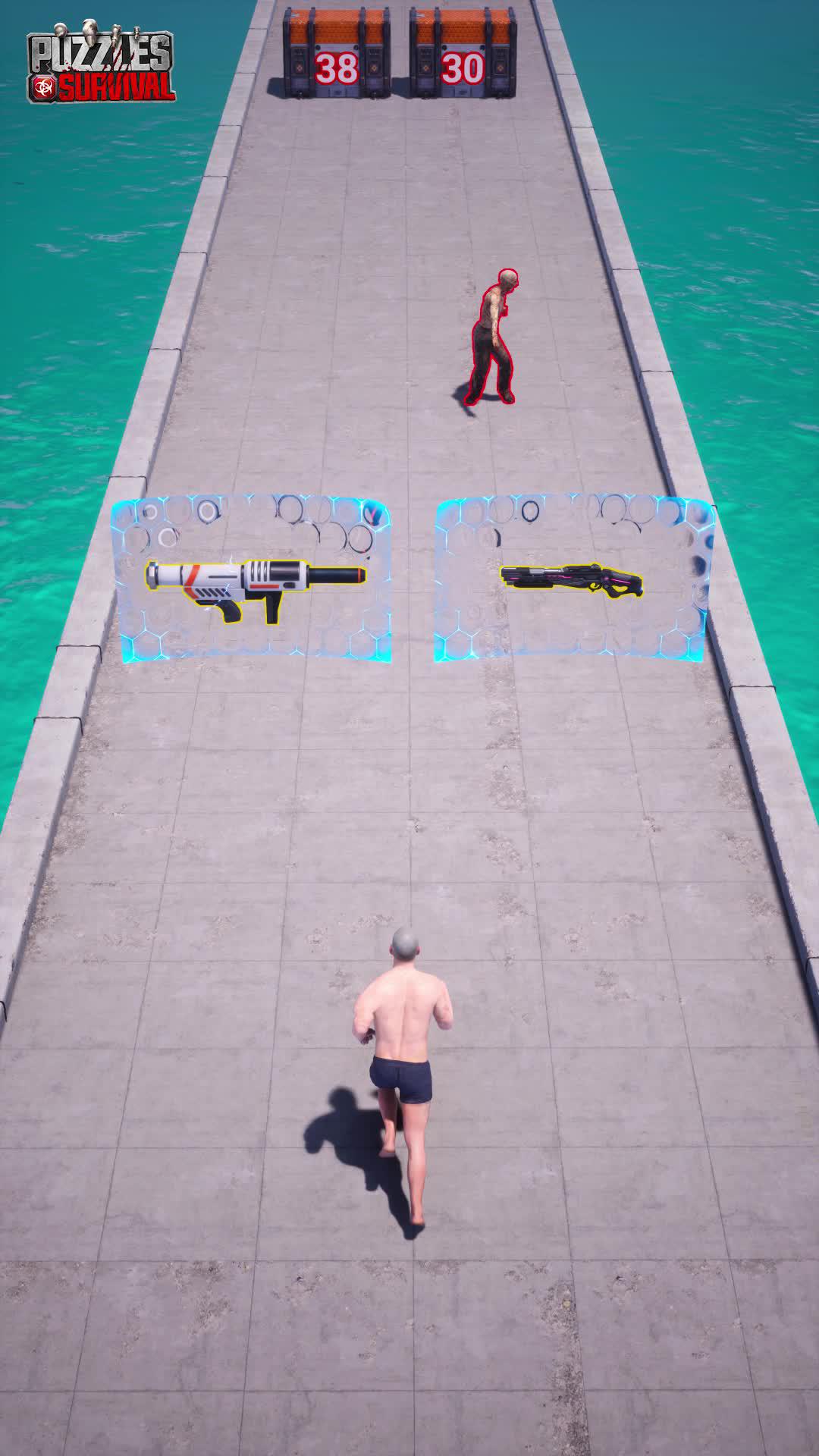 Zombie is coming! Solve the puzzle and save yourself!