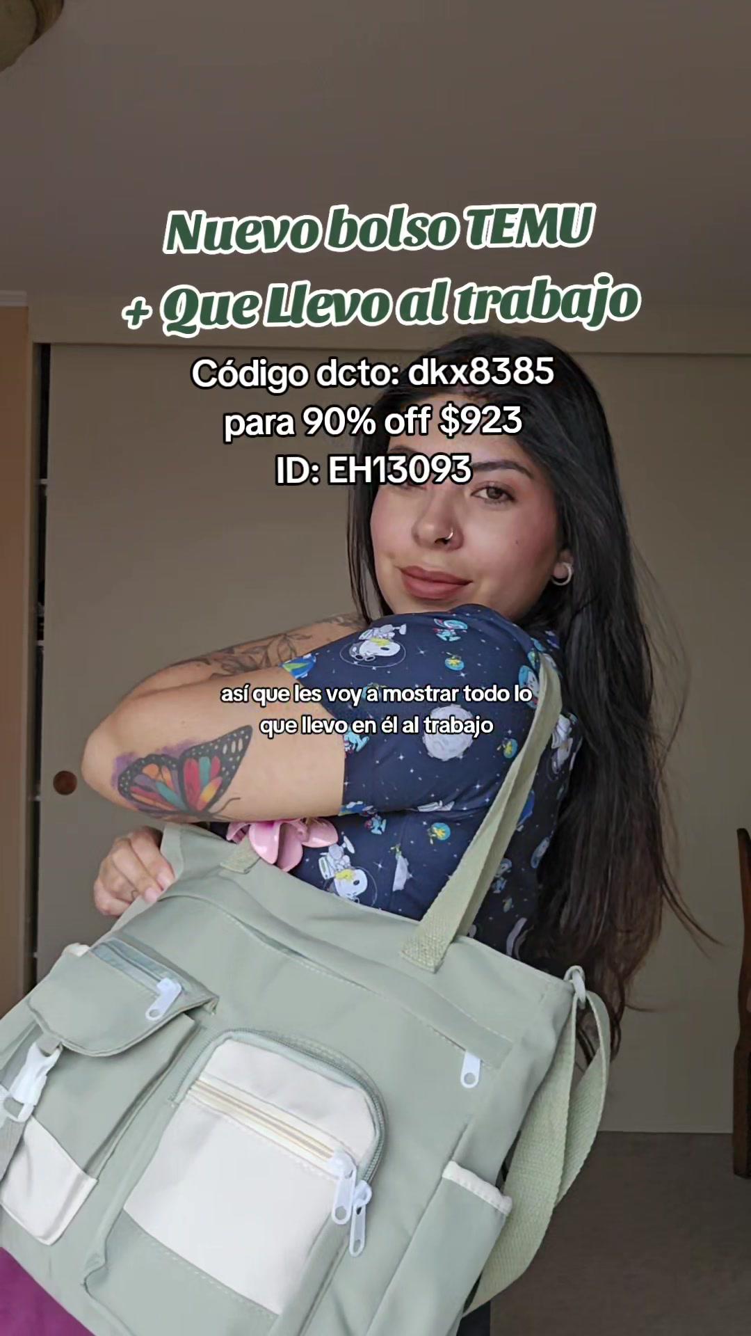 Que llevo en mi cartera de trabajo! la encuentran en TEMU, pueden conseguirla con el código de mi perfil con 90% de descuento con mi código dkx8385. @Temu Chile  - ✨Envío gratuito y devoluciones gratuitas de hasta 90 días✨ #temuchile #tendencia #preciosbajos #haultemu #coquette #quehayenmibolso #girltalk #temu