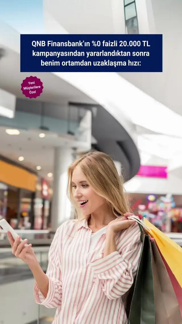 Yeni Müşterilere Özel Faizsiz 20.000 TL Fırsatı QNB Finansbank'ta!