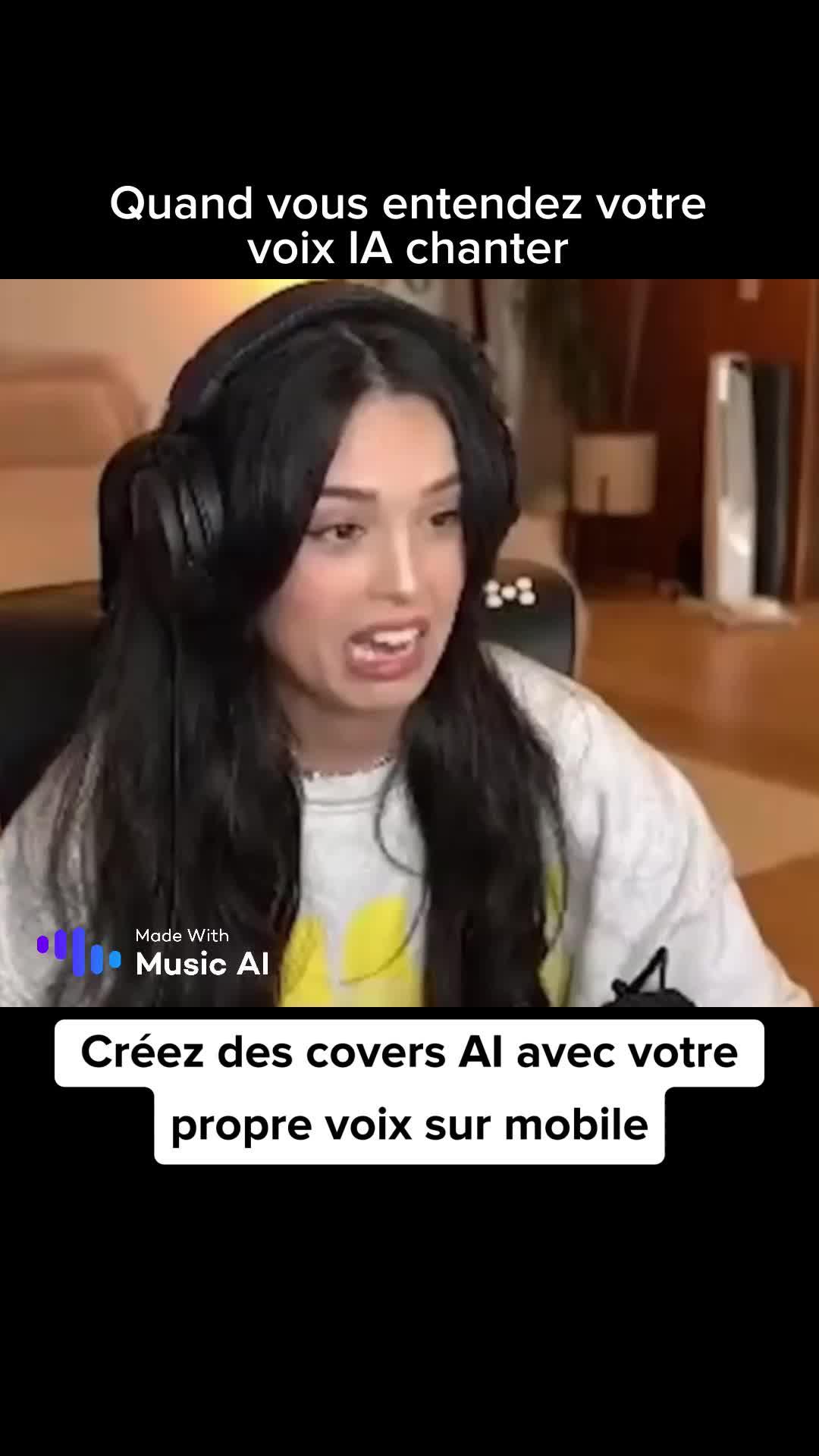 Créez des reprises AI avec votre propre voix sur mobile.