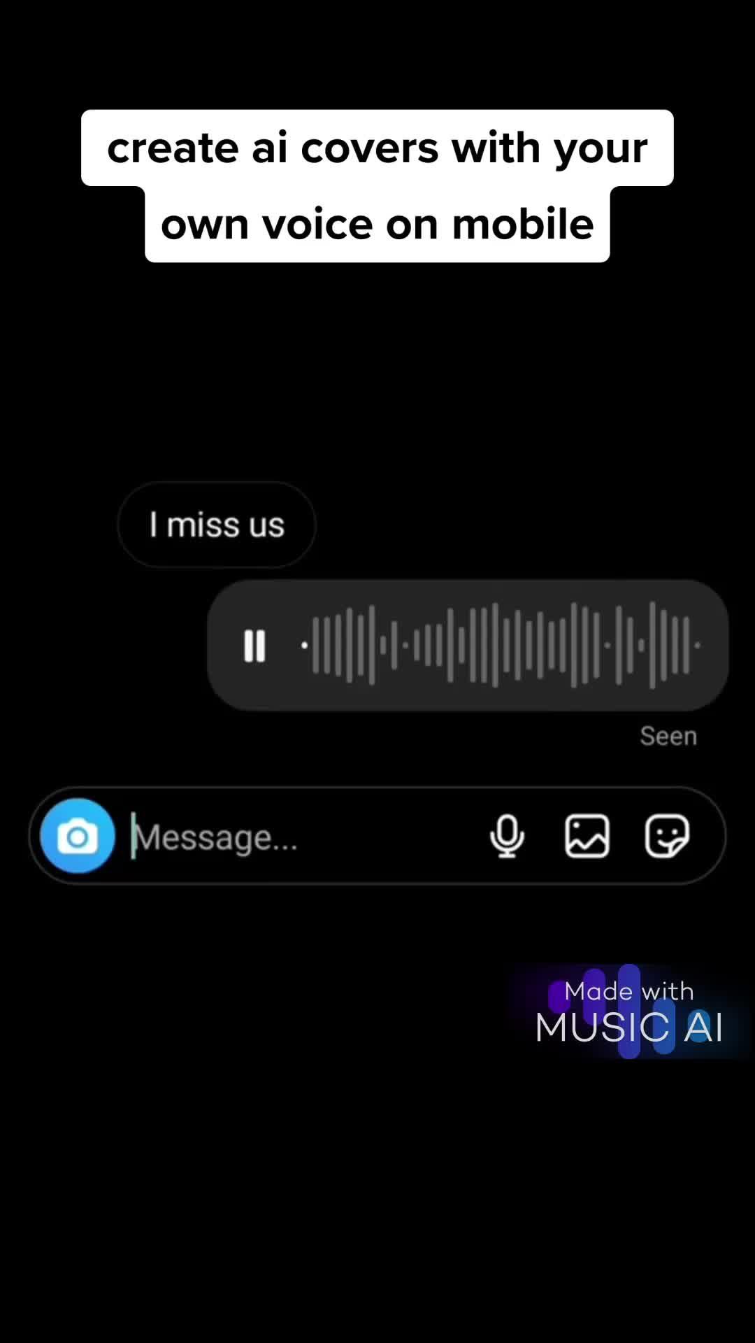 Create AI covers with your own voice on mobile