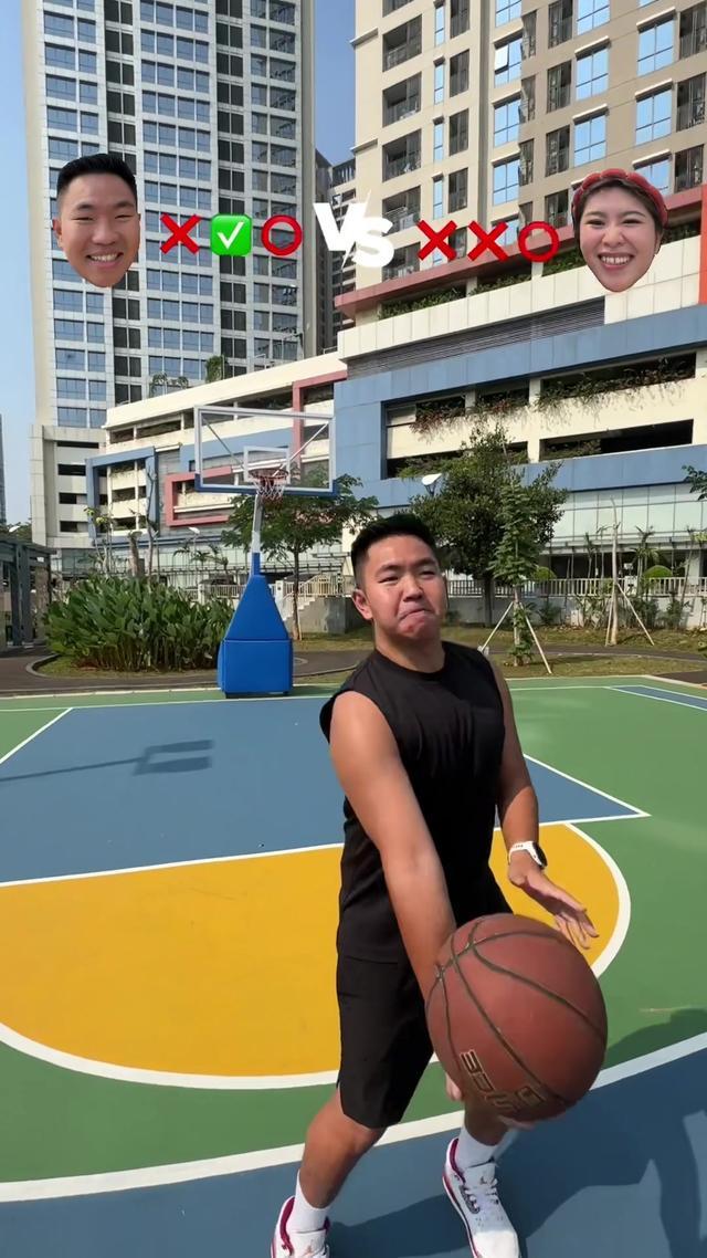 3 Point Basketball Challenge bareng Vanessa! 🏀😍💪🏻 @BasketballRivals 