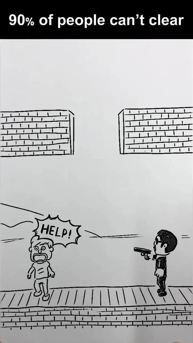 Draw a line and save him!