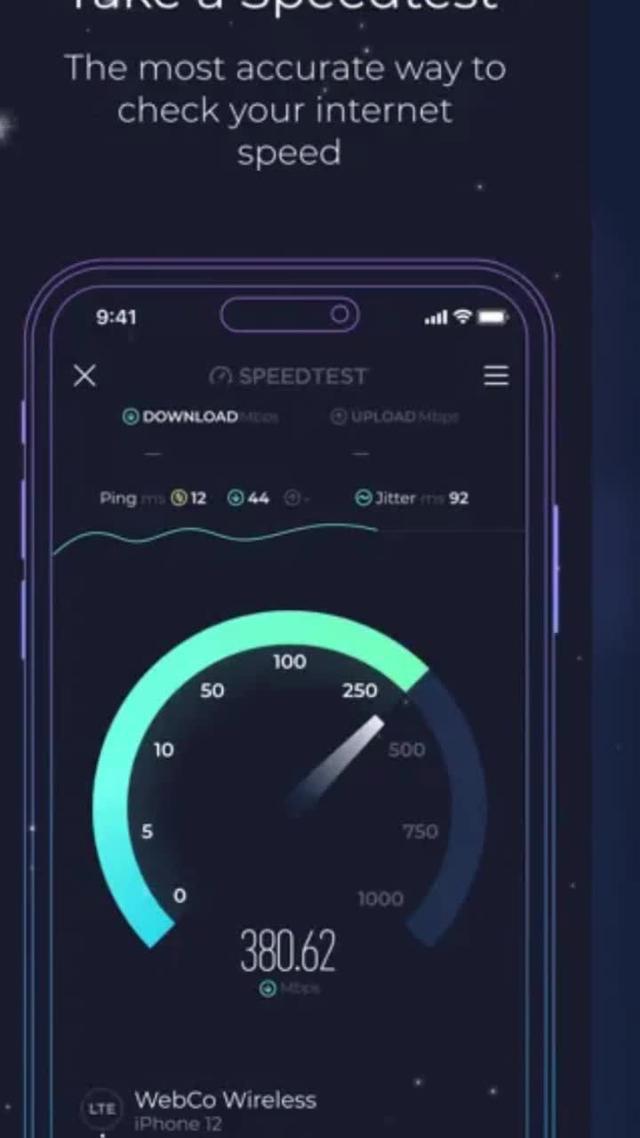 Mit Speedtest® können Sie schnell und einfach die Geschwindigkeit Ihrer Internetverbindung testen