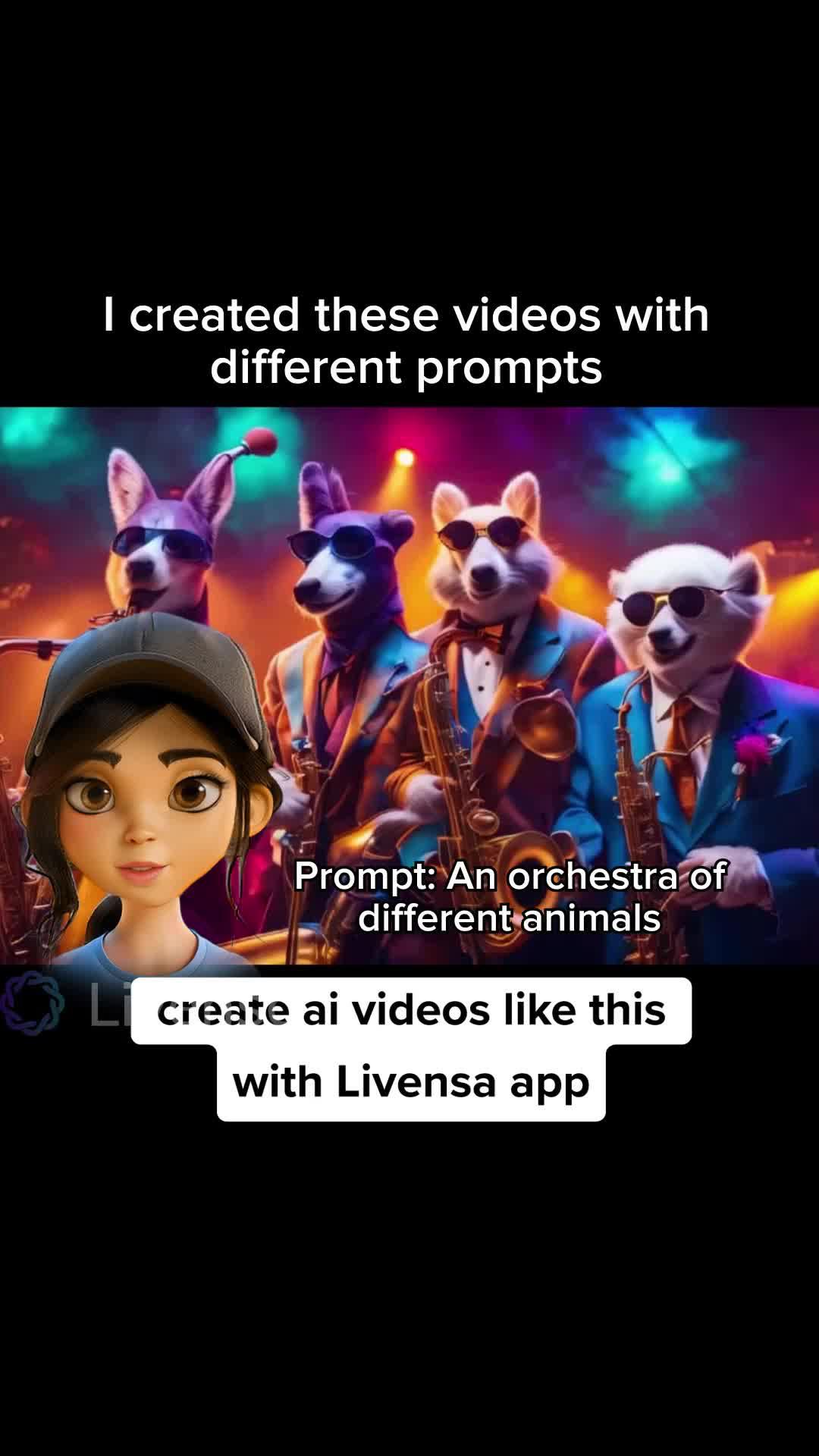 Create Al videos with your own words on mobile