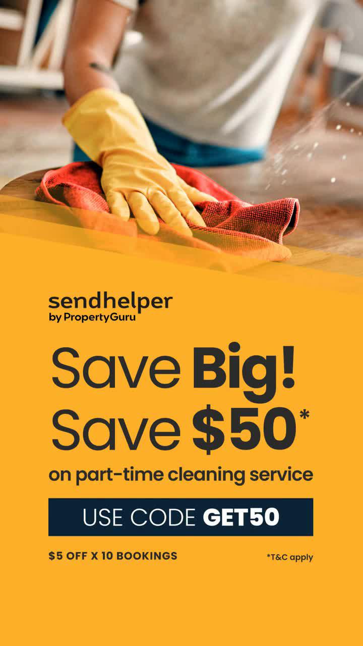 Enjoy a spotless home with Sendhelper! Use code 'GET50' for $50 OFF your first booking!