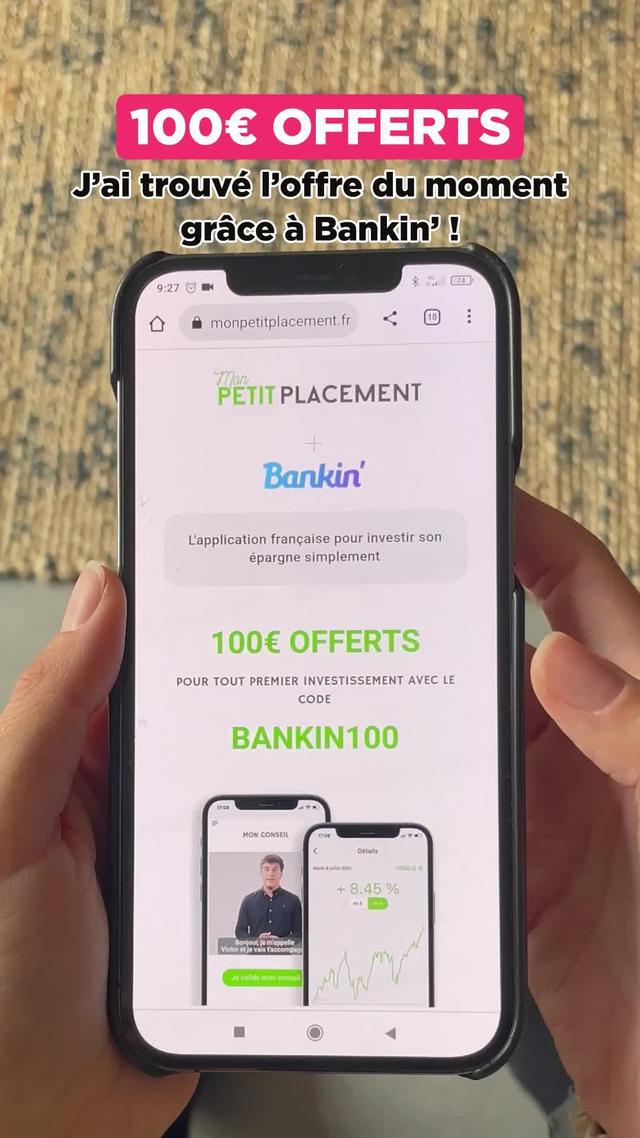100€ offerts à l'ouverture d'une assurance vie sur Bankin'