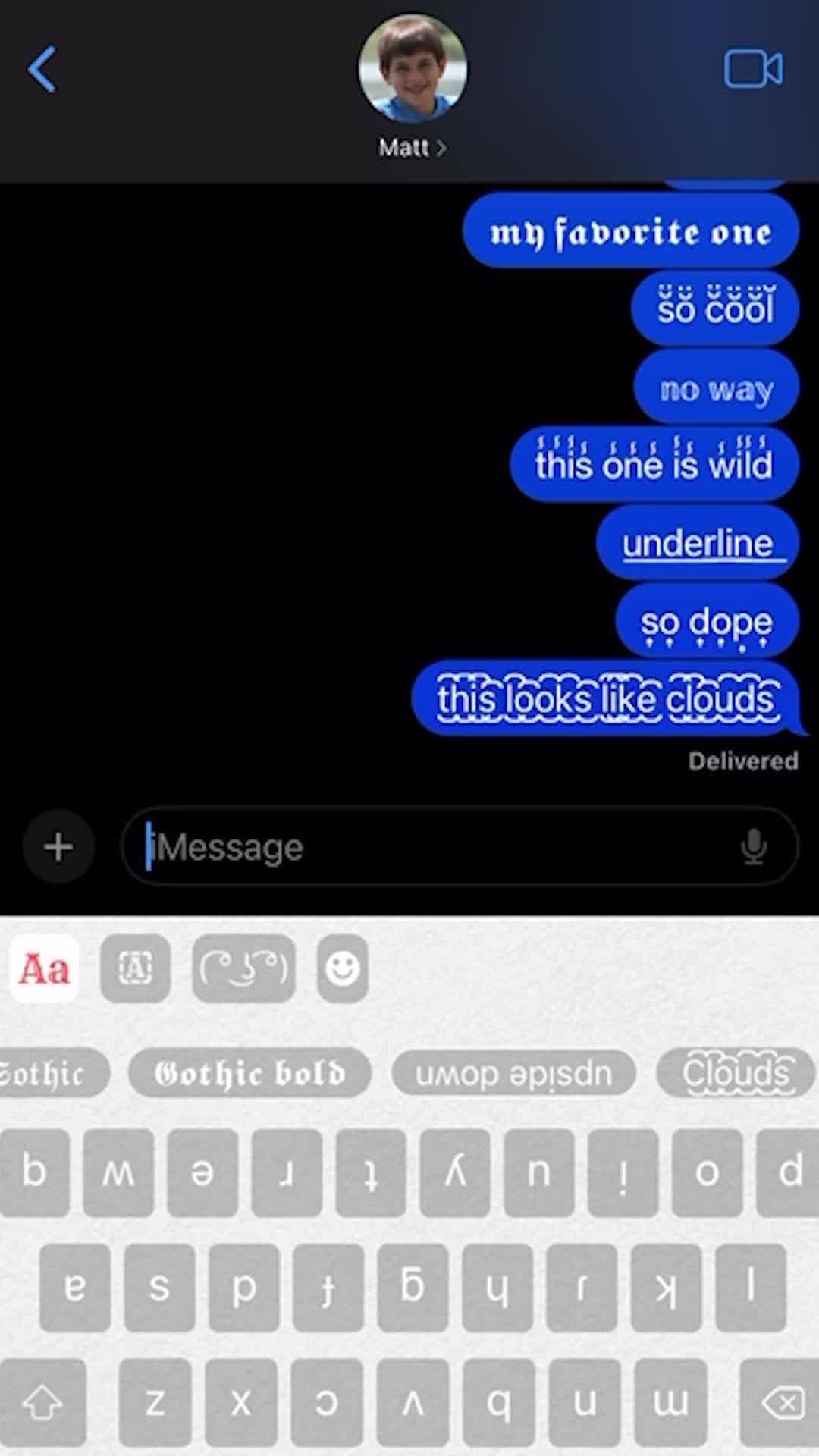 Make your keyboard and text cool