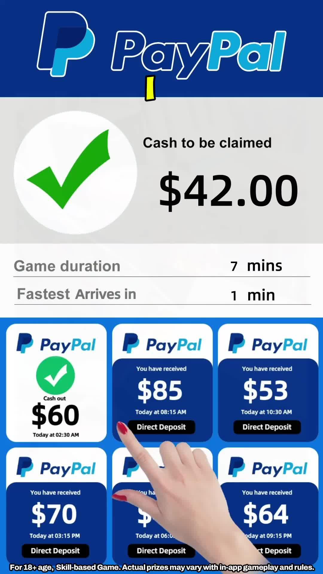 Play tournaments on Pocket7Games and win real money