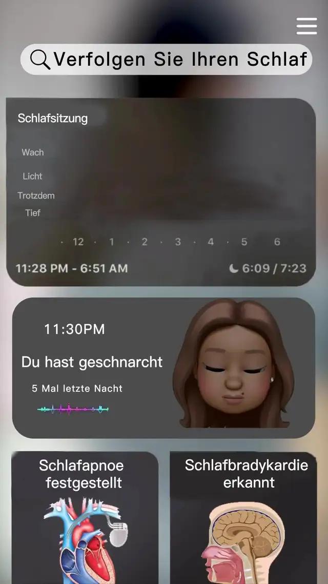 Verfolgen Sie Ihren Schlafzyklus und schützen Sie Ihre Gesundheit