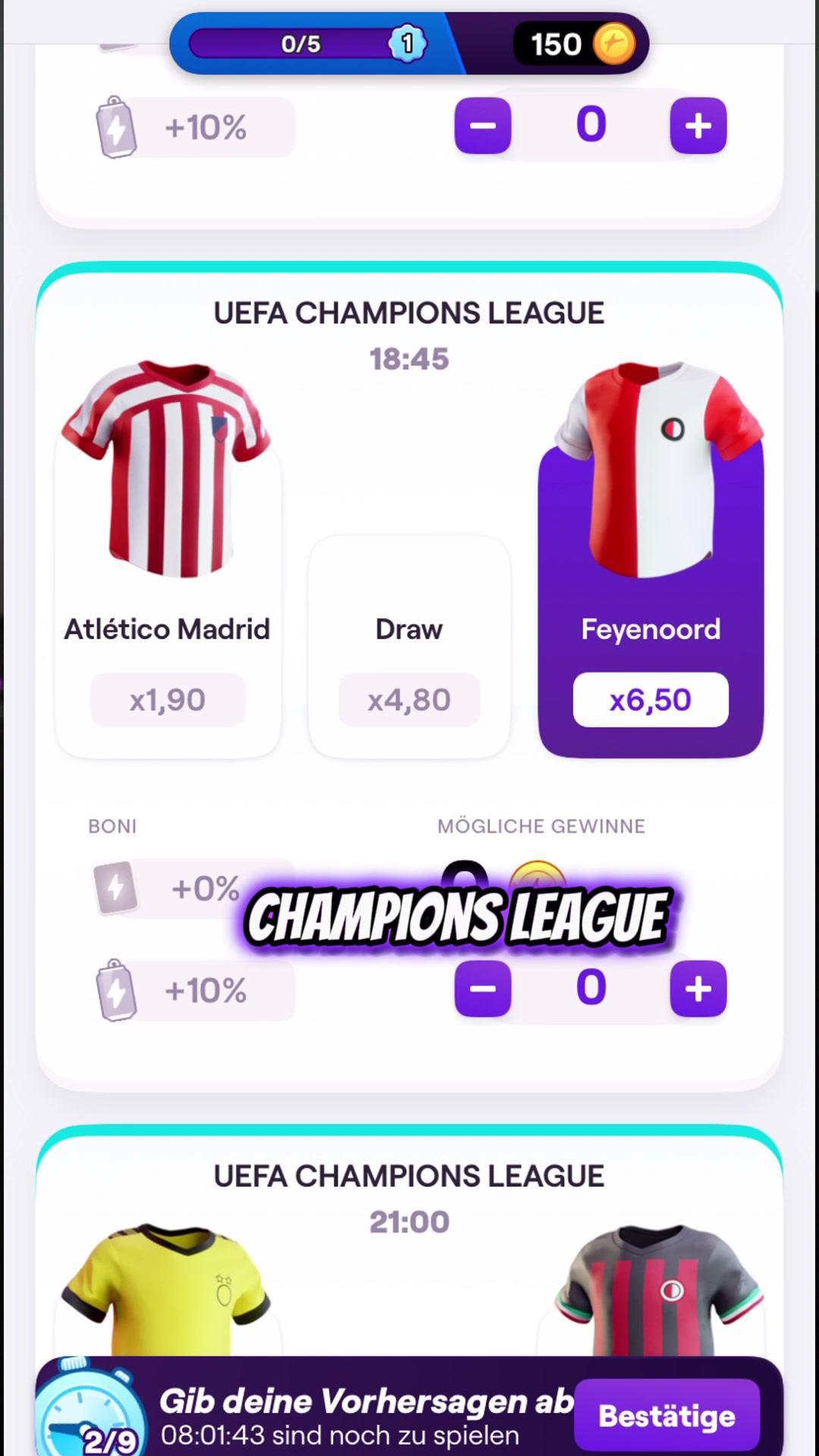 Omada = Champions League #Omada