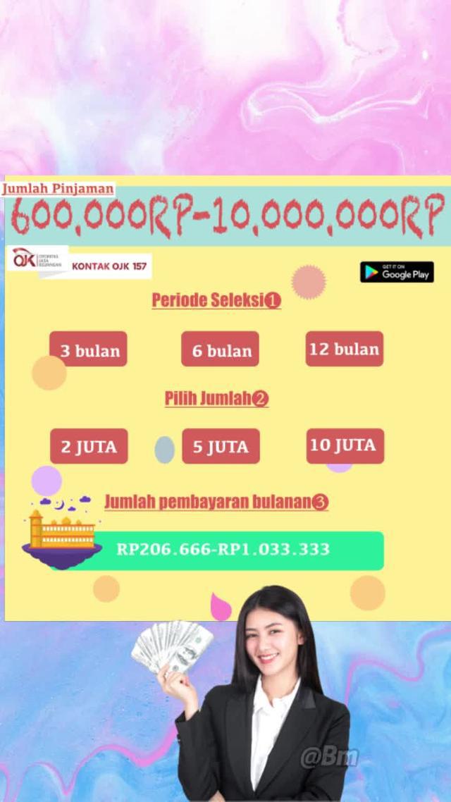 Sertifikasi OJK, bunga sangat rendah, pinjaman 60 juta, pembayaran dalam 36 kali angsuran.