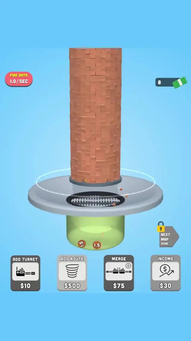 Purchase turrets and become more destructive!