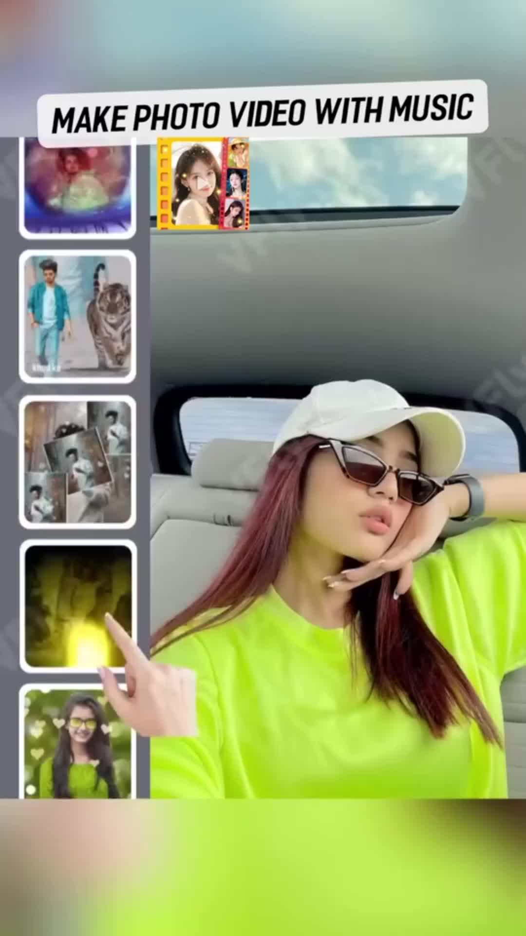 Create videos with music easily with just 1 click!