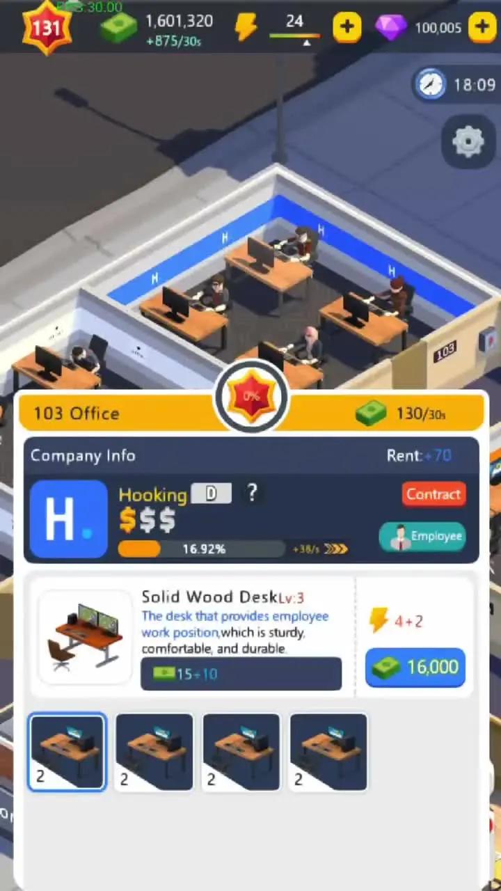 Manage Buildings and expand your real estate!