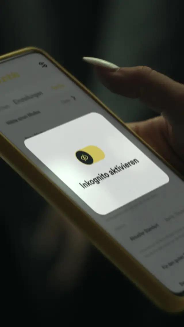 Du entscheidest, wer dein Dating-Profil sieht. Nutze Inkognito-Modus auf Bumble.