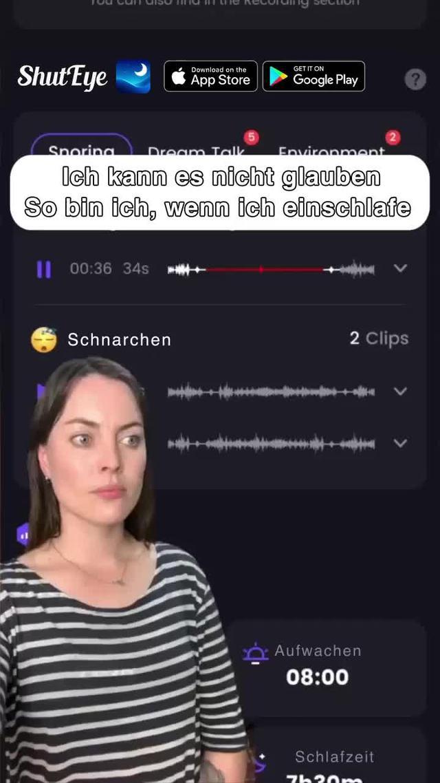 Bekomme eine gute Nachtruhe und lerne deine Muster mit dem Schlaf-Tracker kennen