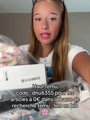 code dnu6355 pour les articles à 0€ dans la barre de recherche #temu et 🔗 dans bio (nouveaux utilisateurs de l'application uniquement avec des commandes éligibles) livraison et retour gratuits #temu #appli #pourtoi #fyp 