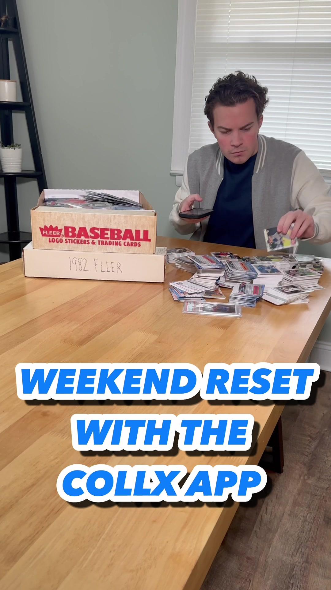 Weekend reset with the CollX App! Scan your cards, buy and sell with other CollX users. #cards #weekendreset #sportscards #collx