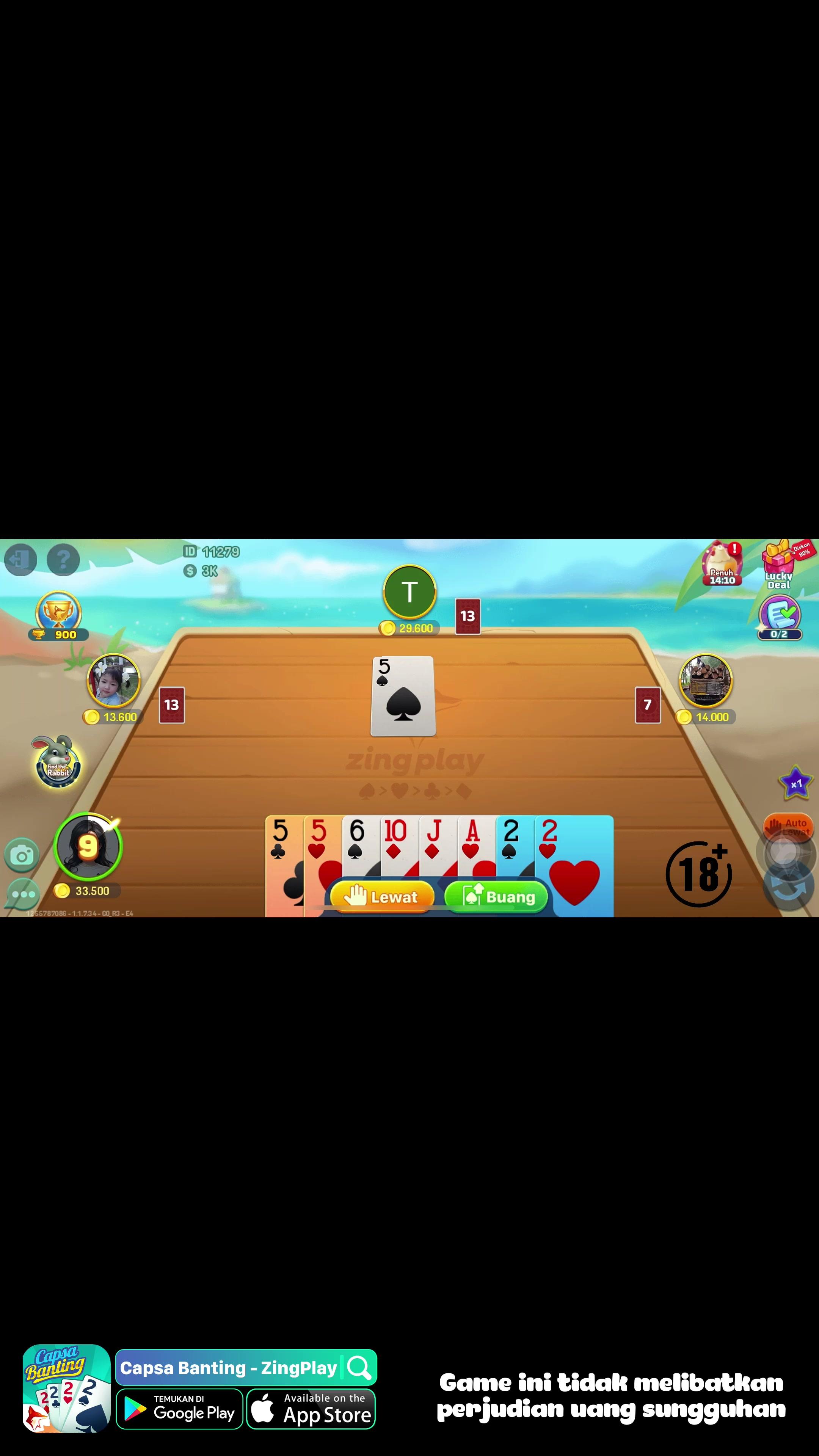 Big 2 Capsa Banting no.1 di Game Mobile