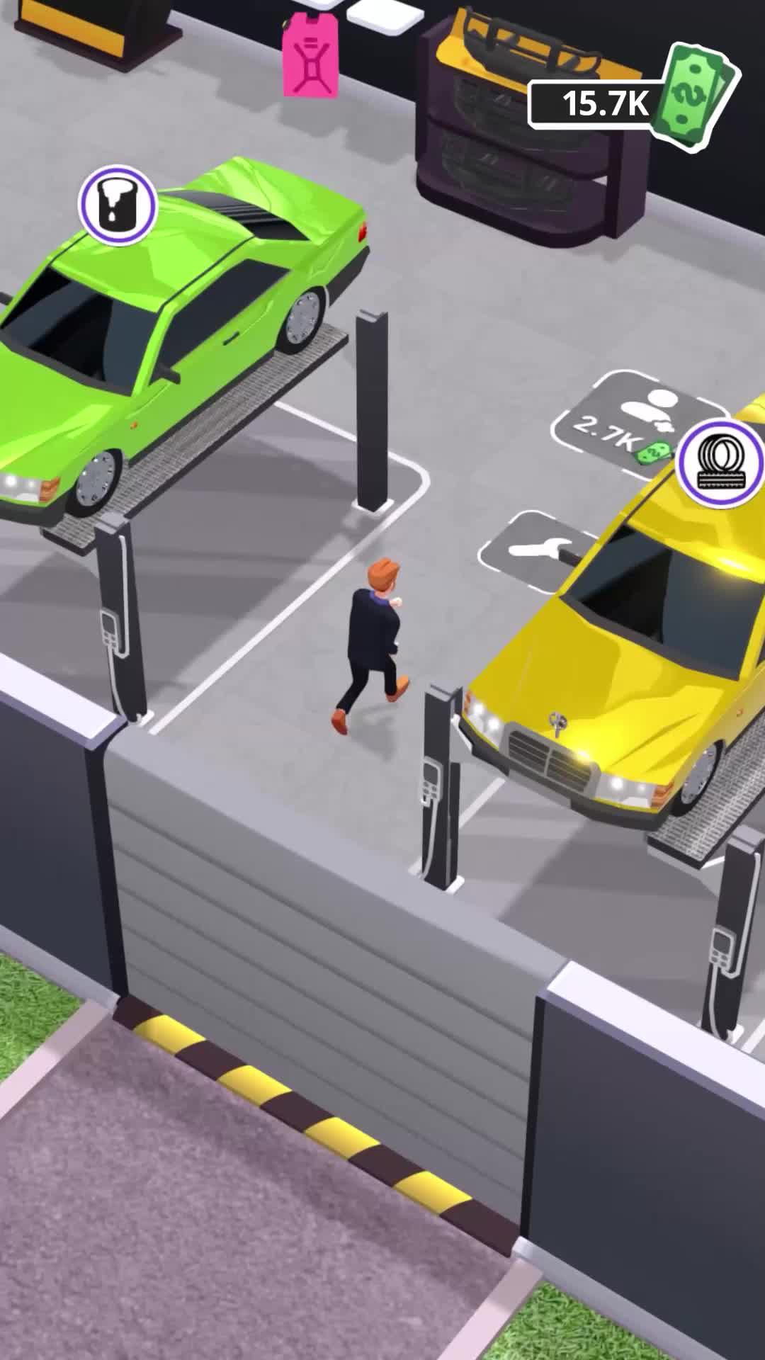 Really fun car dealer idle