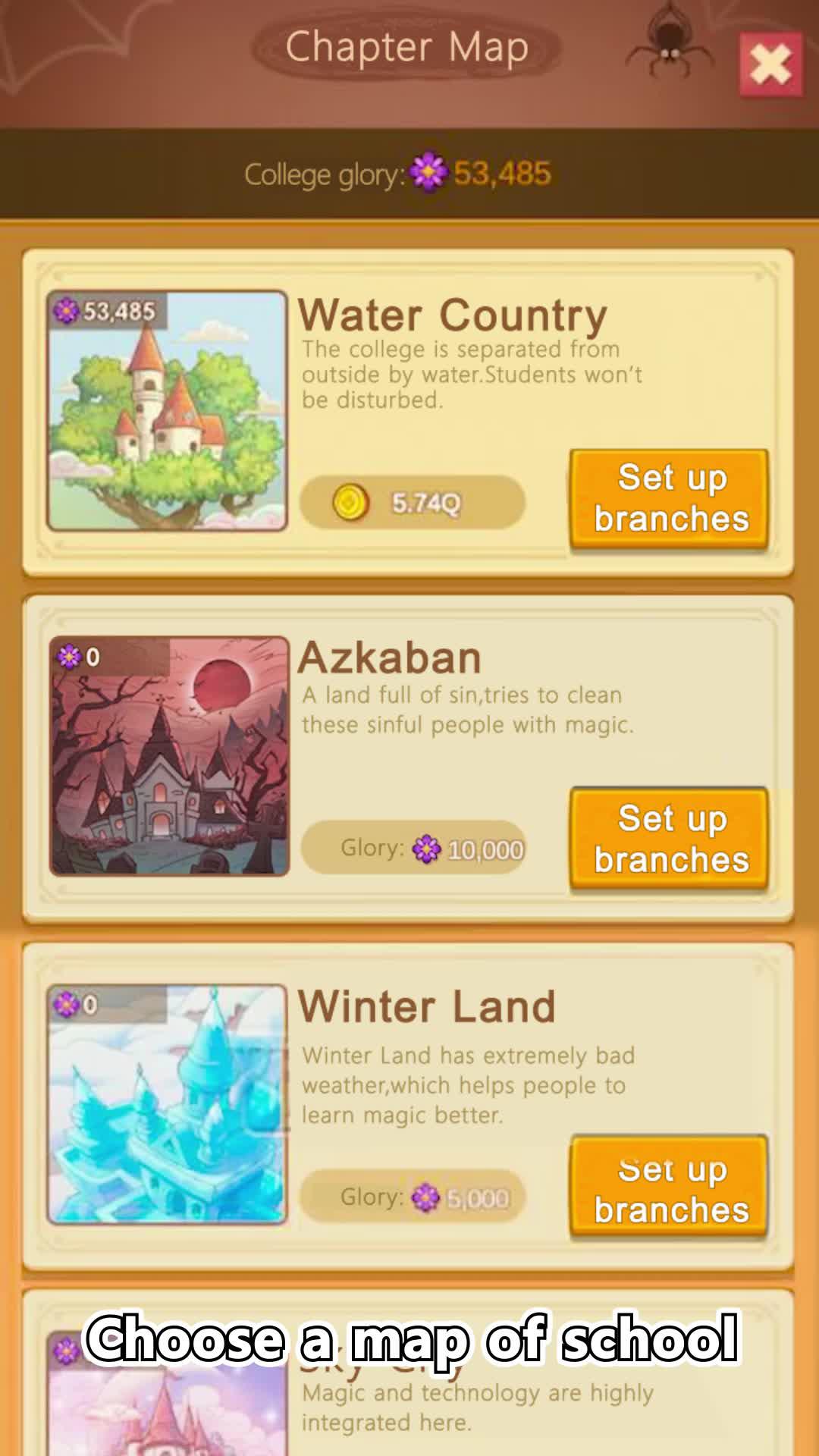 Magic school is broke.  Who comes to help rebuild will get a lot of rewards