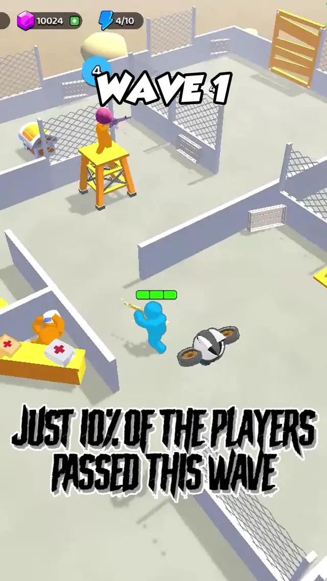 Save yourself against giant waves of zombies!