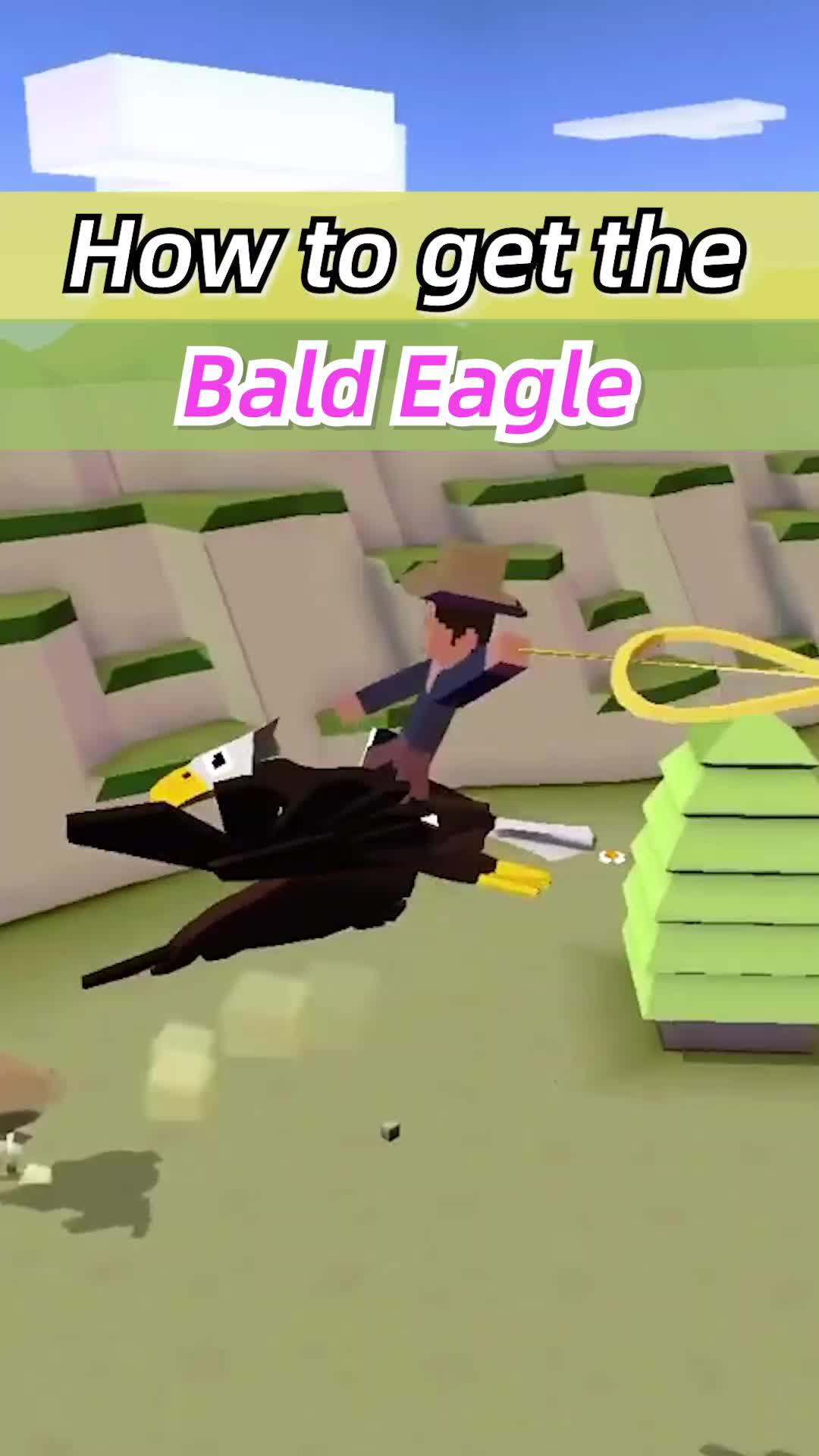 Can you catch this 🦅? #rodeo #rodeostampede #animals #wildlife #gaming #eagle #tipsandtricks