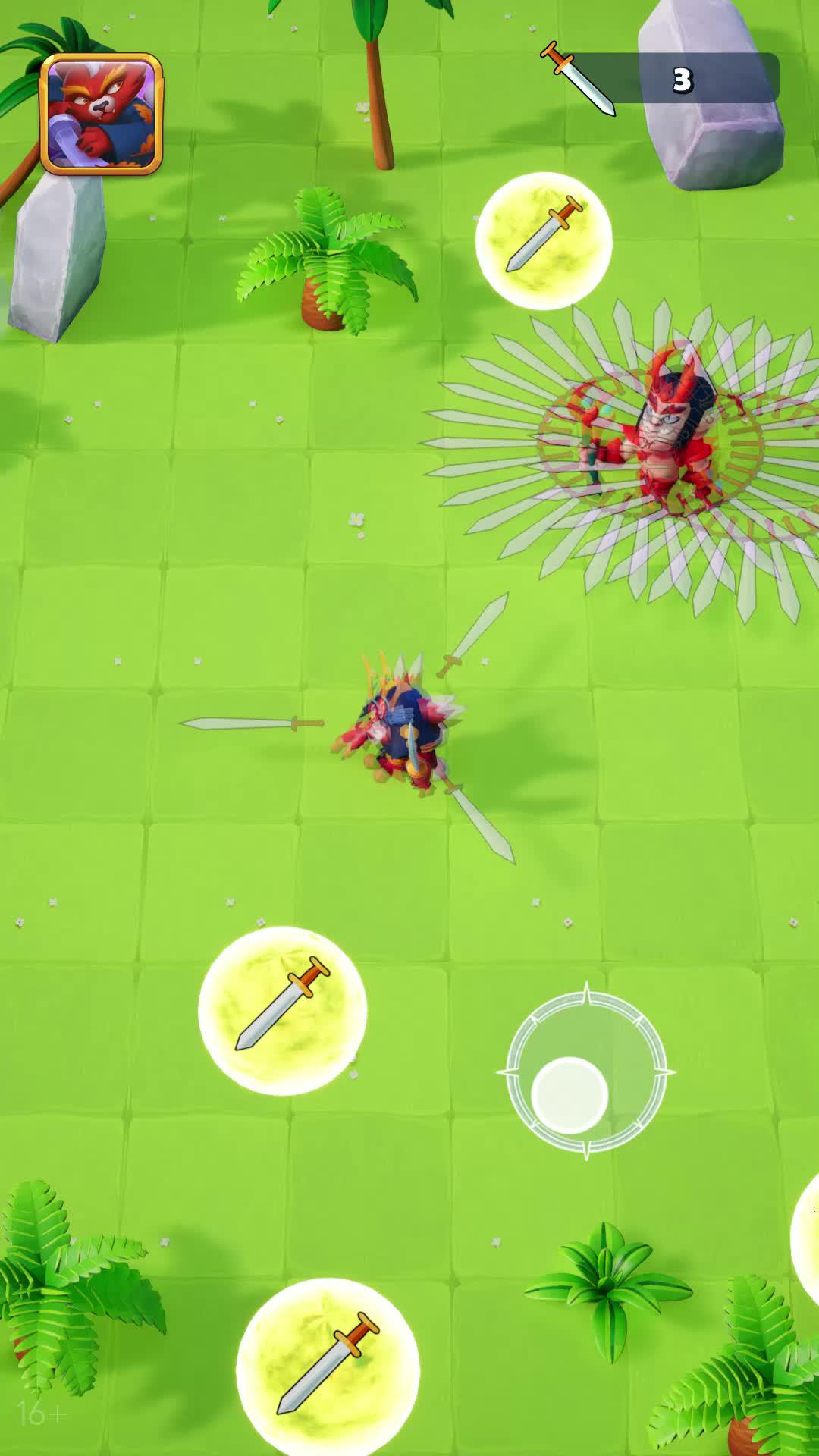 Merge heroes to unlock new abilities & attacks or increase their stats for one-shot kills!