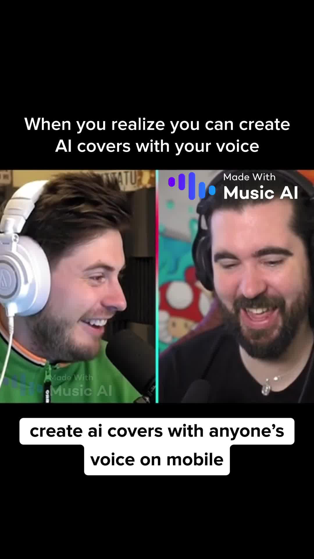 Create AI covers with your own voice on mobile