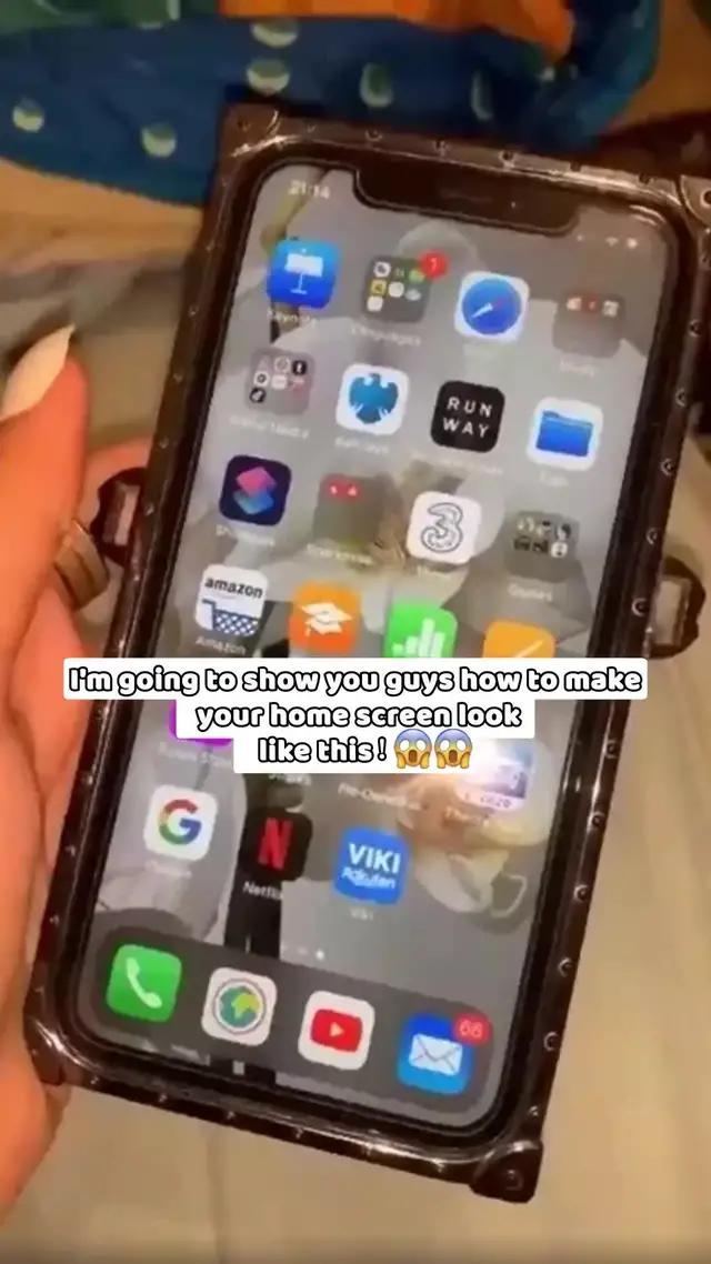 Hi, I changed my iPhone home screen to pink and neon theme. Do you like it? #iphonetricks #ioshomescreen #widgetskitapp