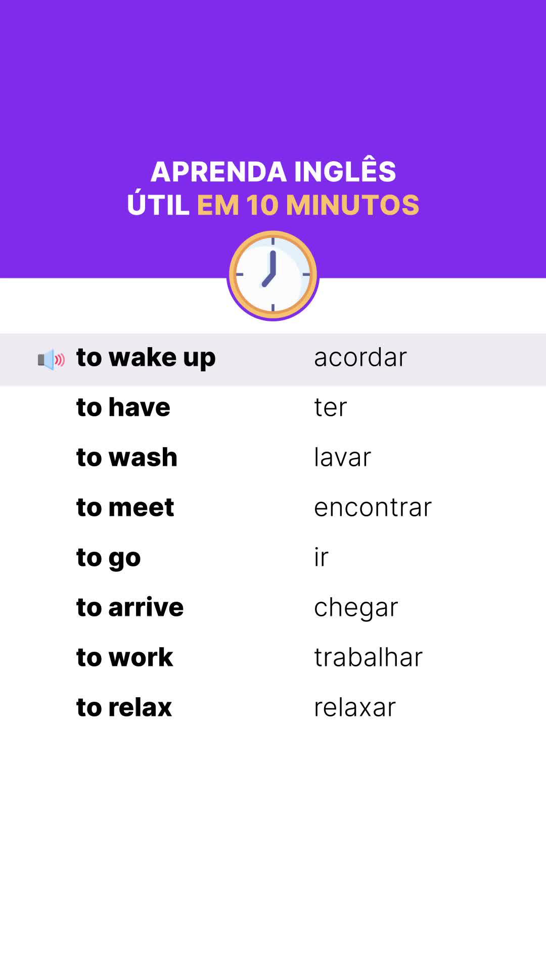 10 minutos por dia - e o inglês será seu!