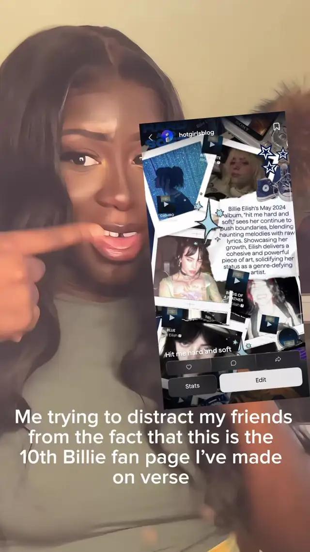 okay but like I think I'm addicted to this app #verseapp #billieeilish #fanpage