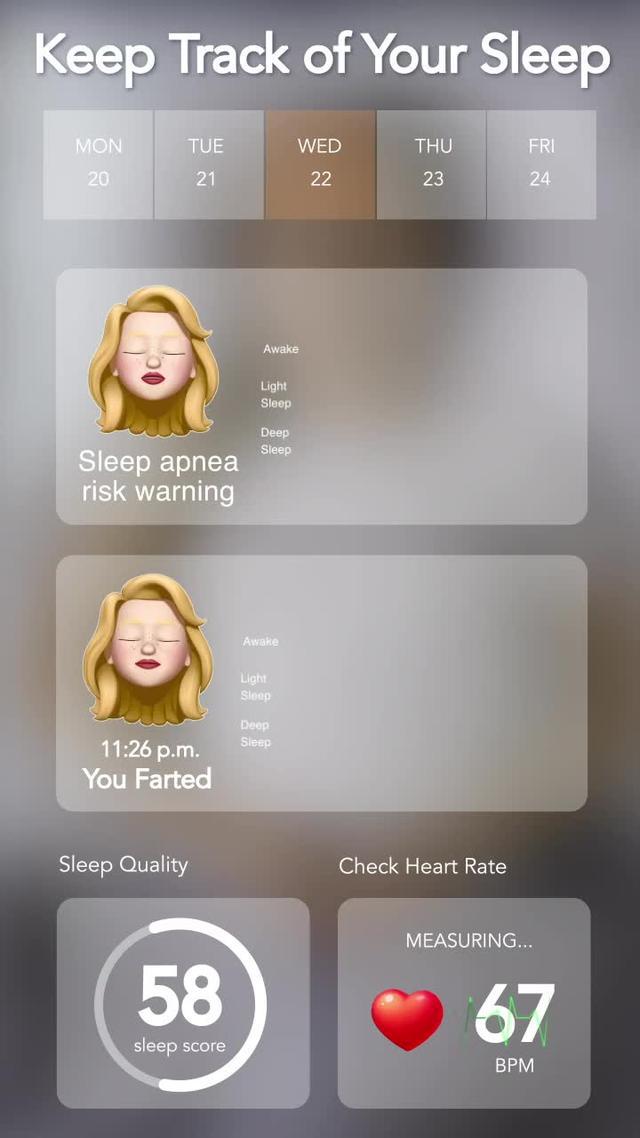 This app helps me sleep and it’s just so great that I can track my sleep and see what I do at night