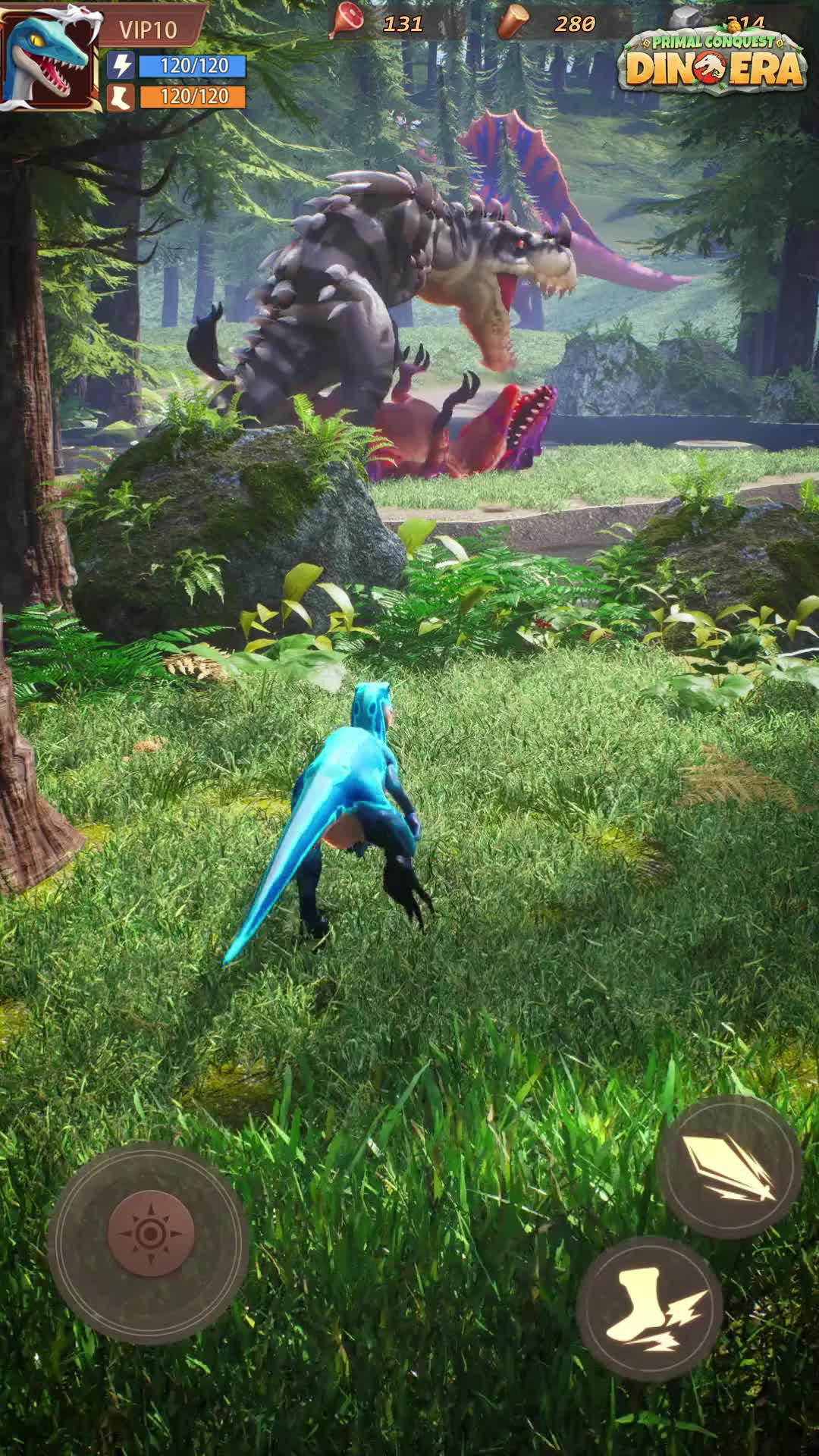 Build your empire of dinosaurs.