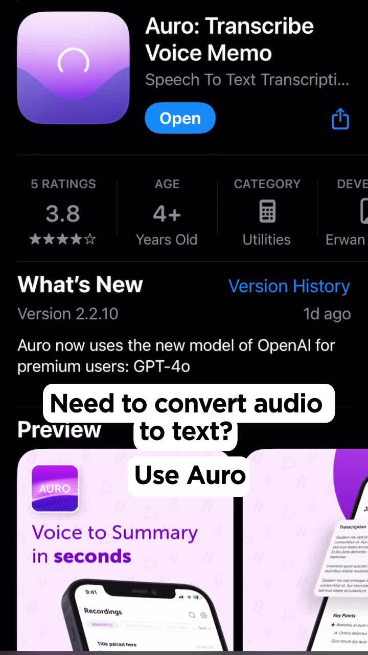 POV: This voice transcriber app is everything