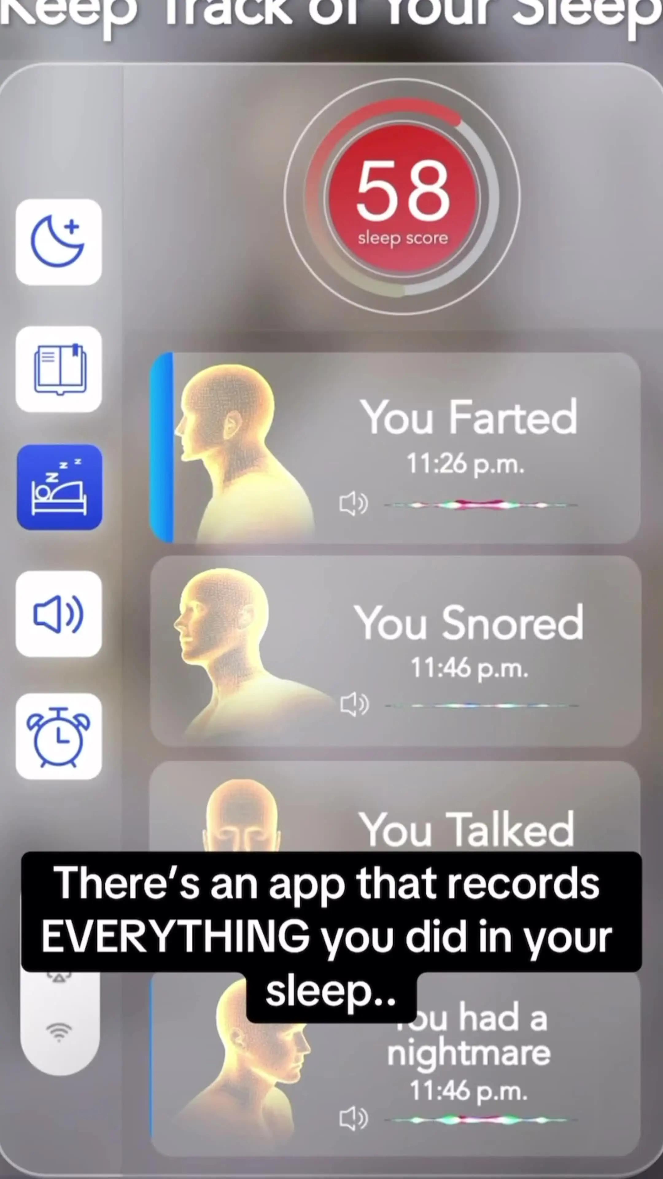 Get a good night's sleep and learn your habits with Sleep Tracker.